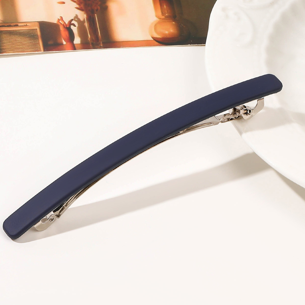 6:10.5cm frosted clip - Navy blue