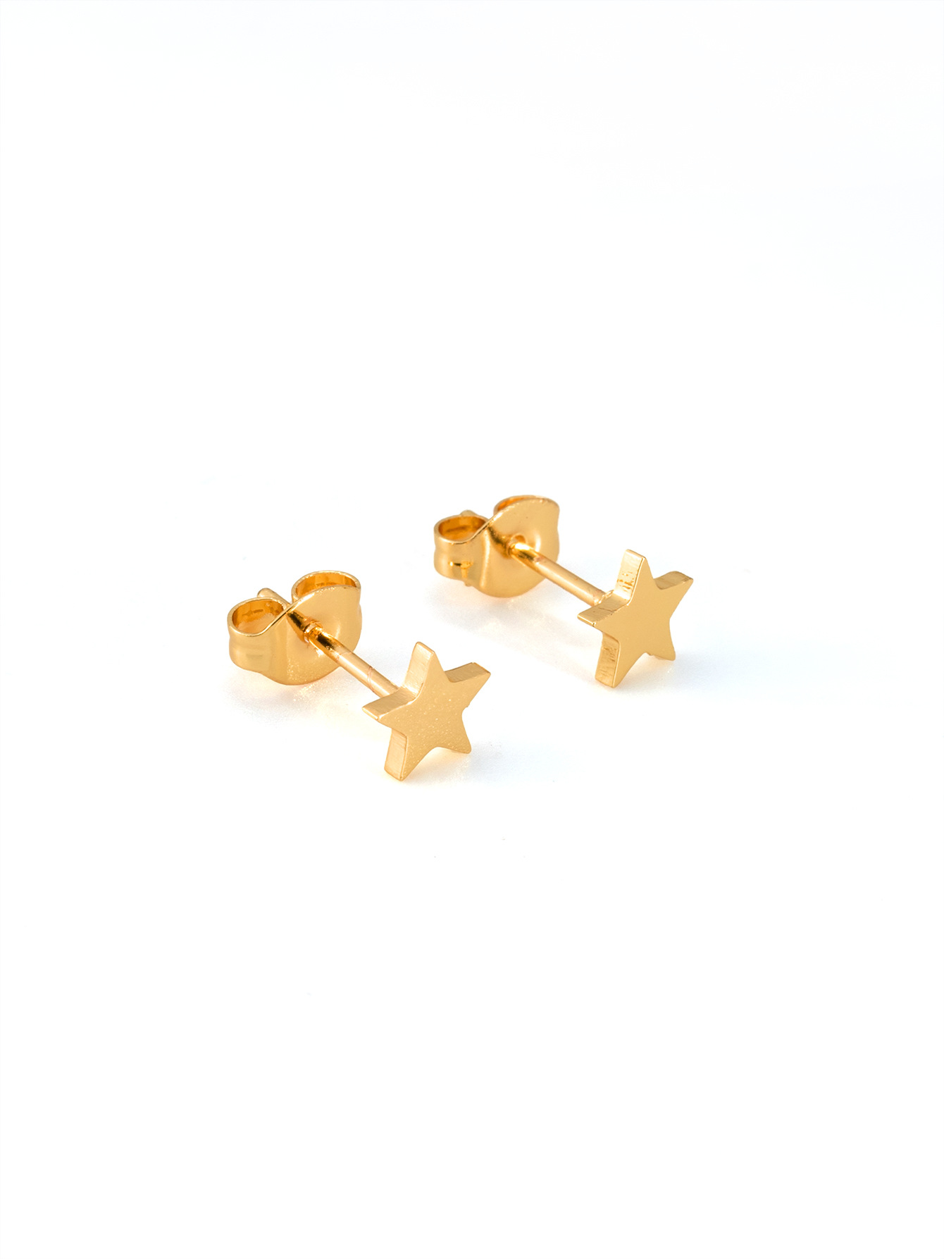 Five-pointed star  stud golden