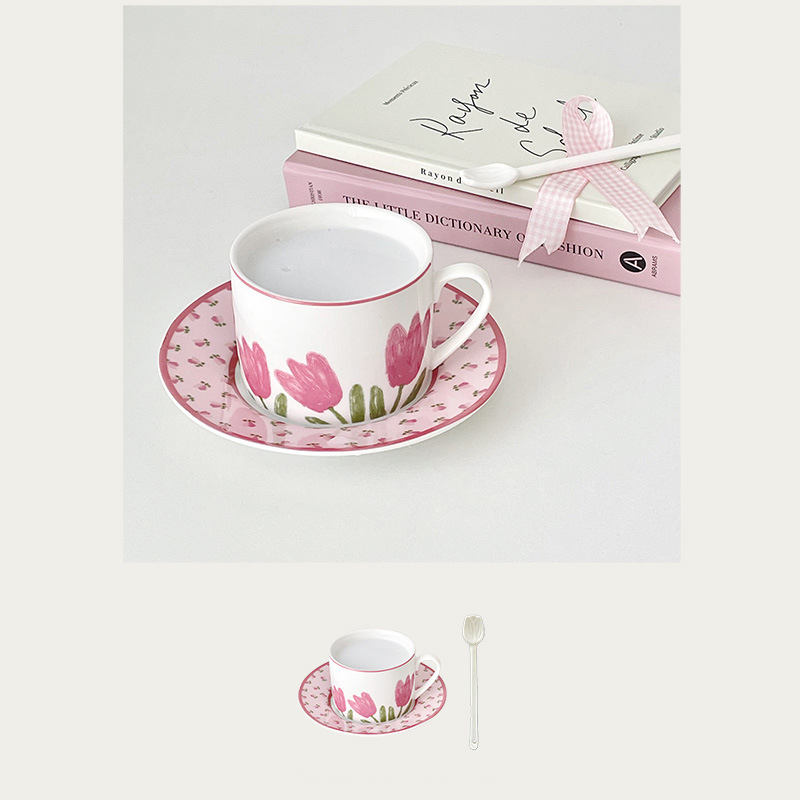 Cup   saucer   tulip spoon