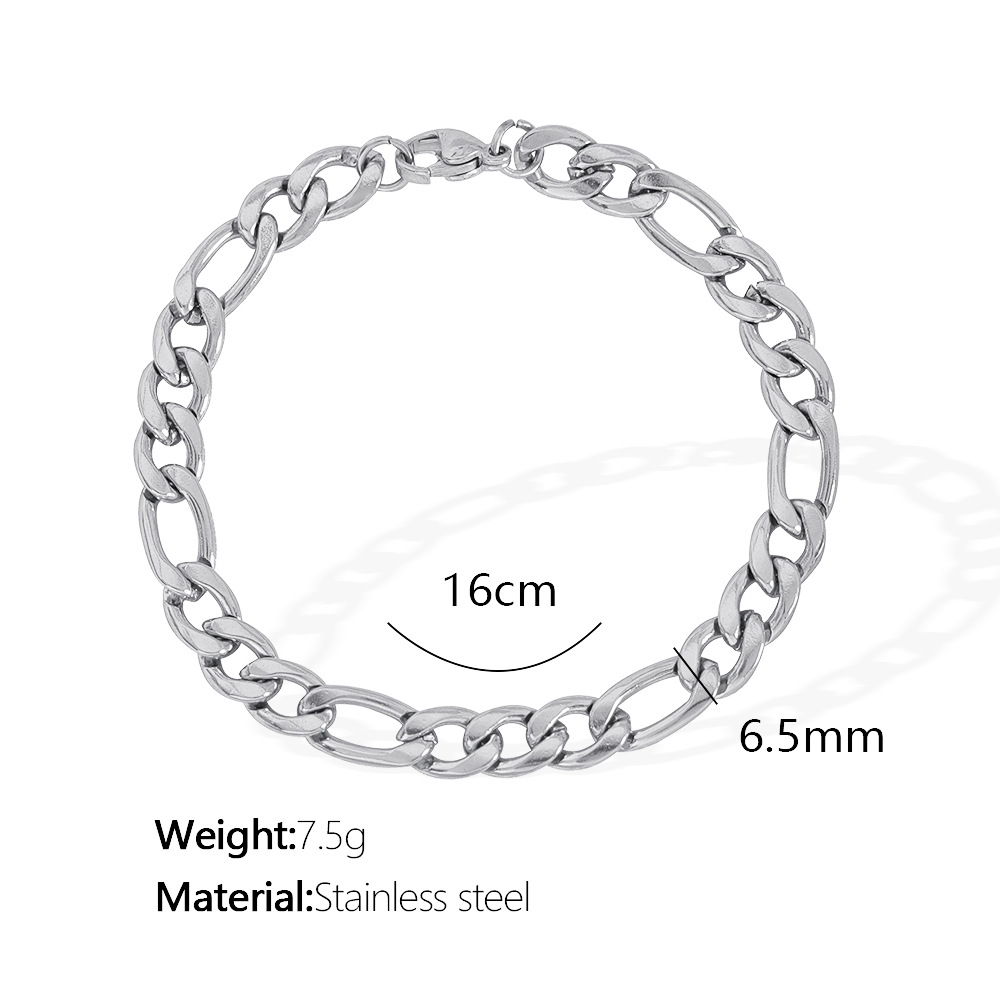 SL30 thick 16cm silver bracelet
