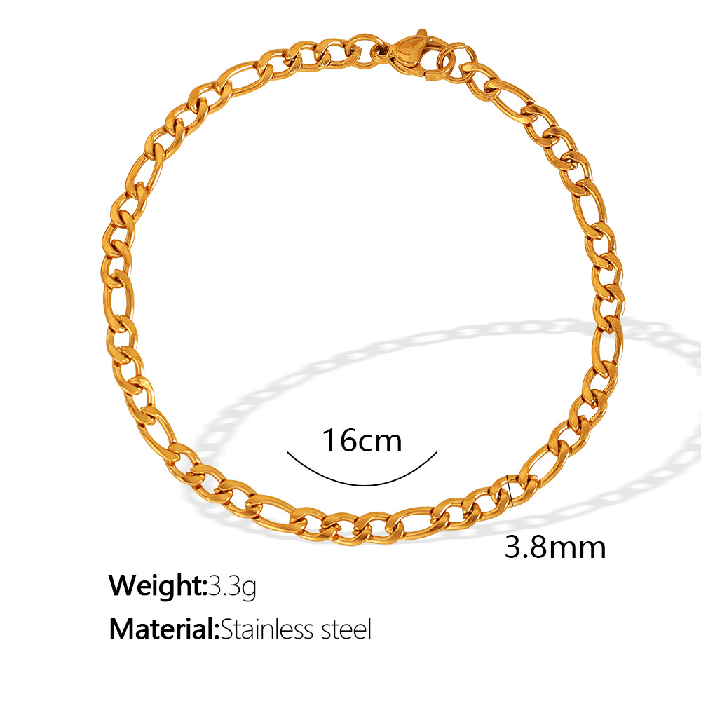 3:SL30 thin 16cm gold bracelet