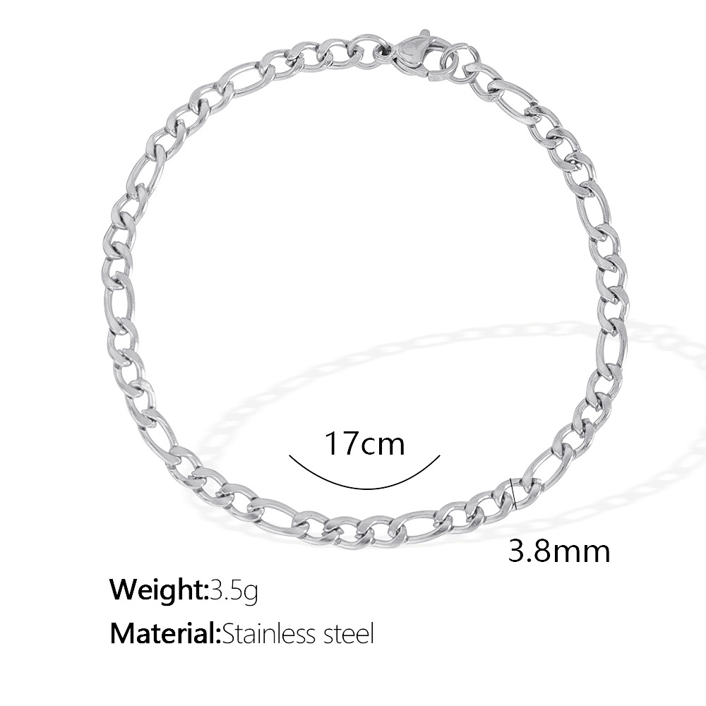 SL30 Thin 17cm silver bracelet