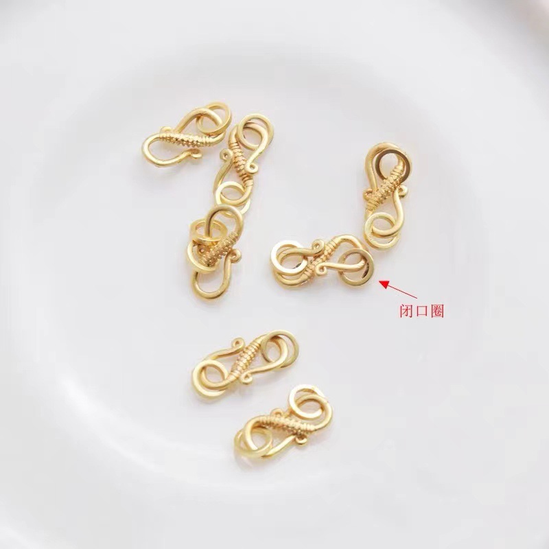 Double loop 18K gold plated