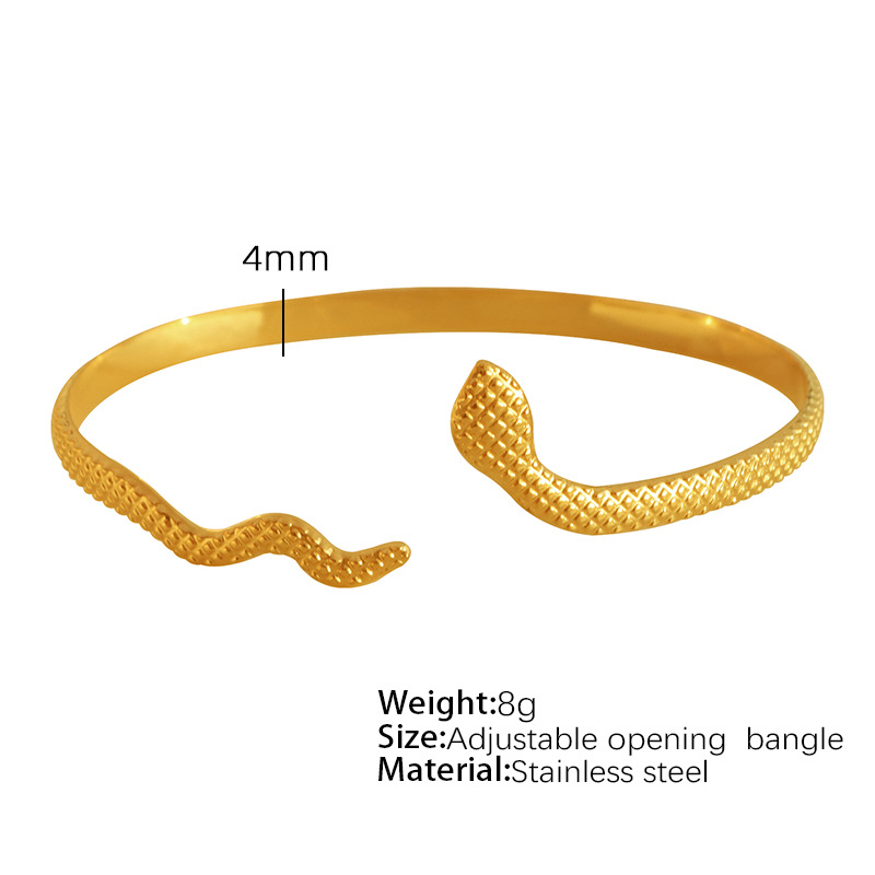 6:SZ41 Gold adjustable opening bracelet