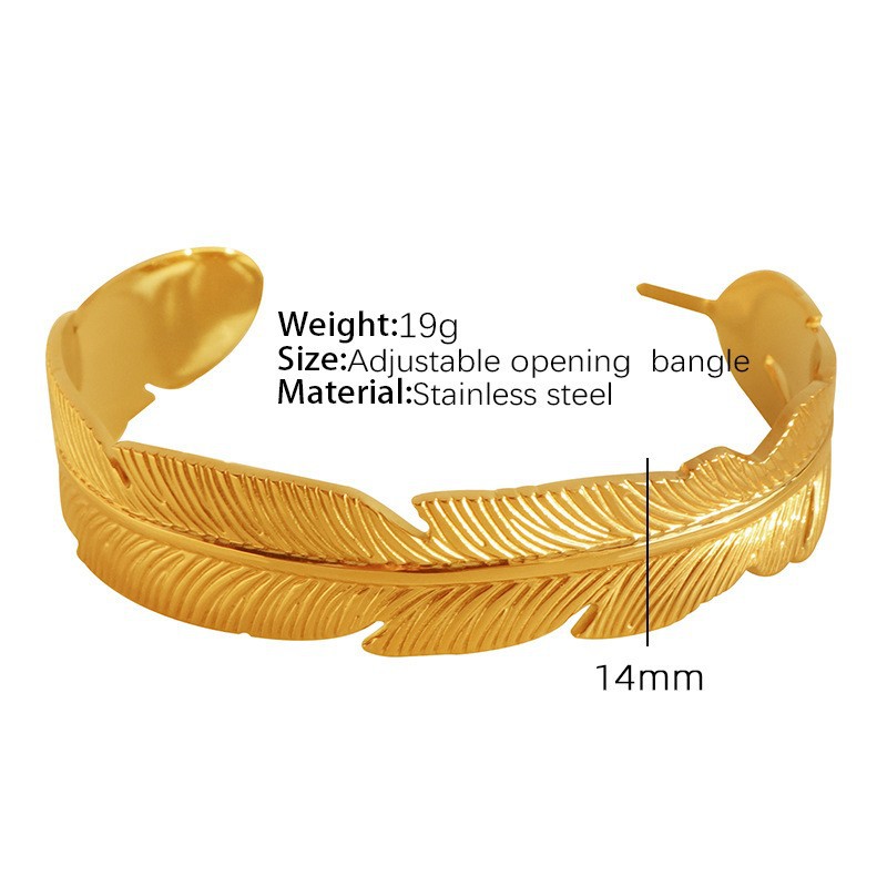 SZ42 Gold adjustable opening bracelet
