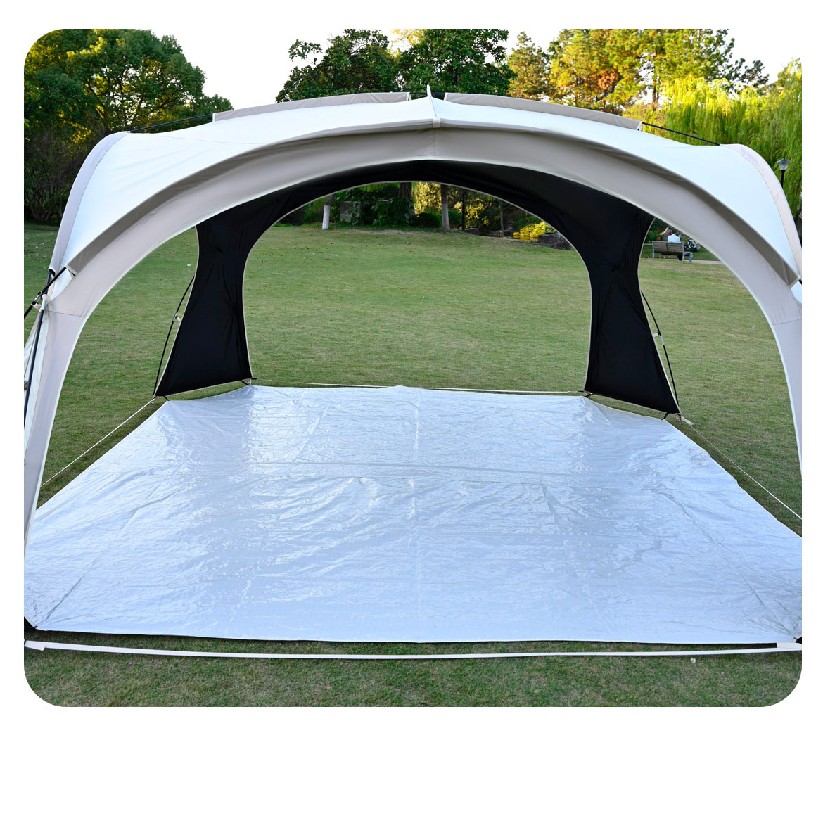 White extinction cloth dome sky mat ( single mat without tent )