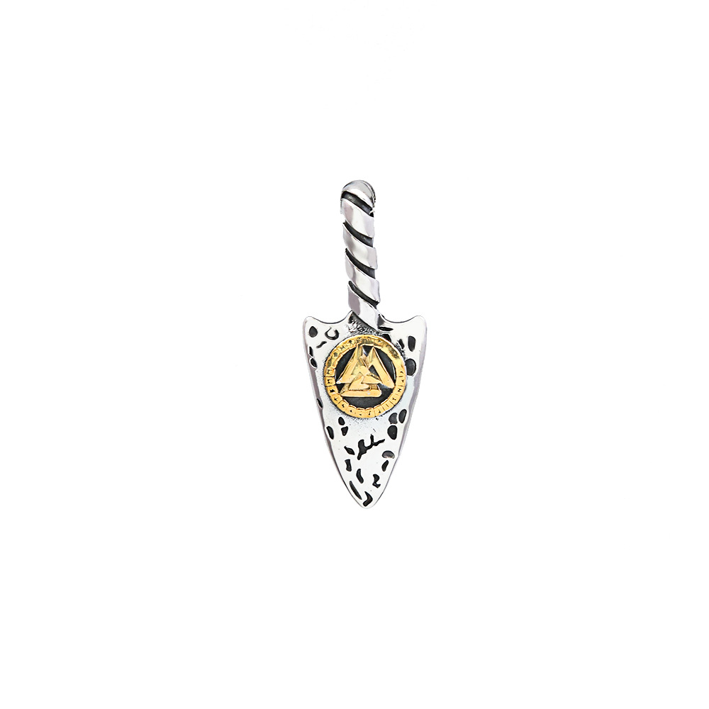 3:sliver and gold [ single pendant ]