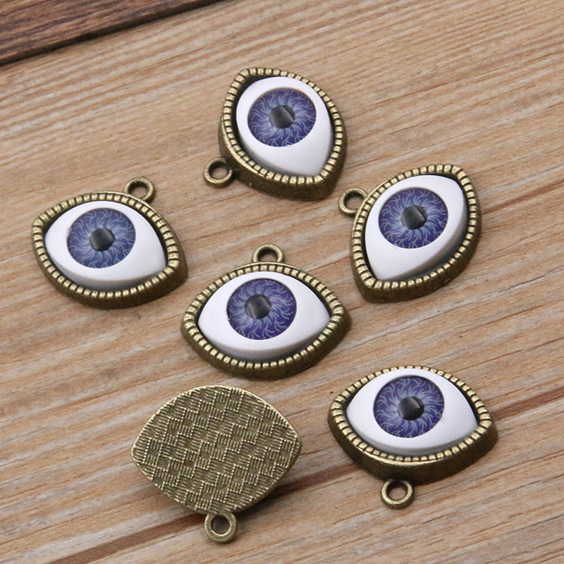 6:Antique bronze color -Purple eye