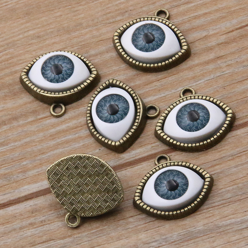 10:Antique bronze color -Navy blue eye