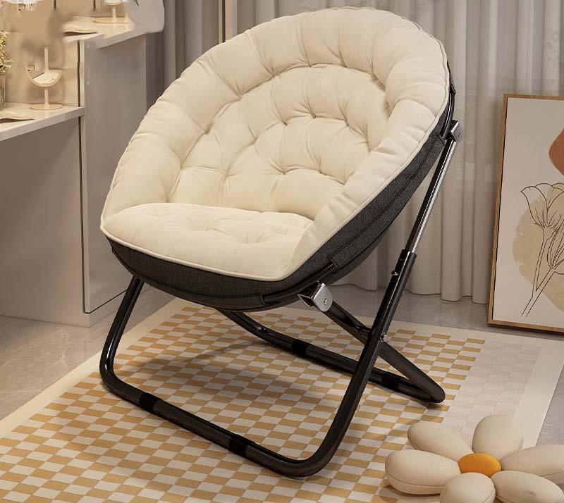 Warm White - Dormitory lounge chairs upgraded in washable flocking fabric