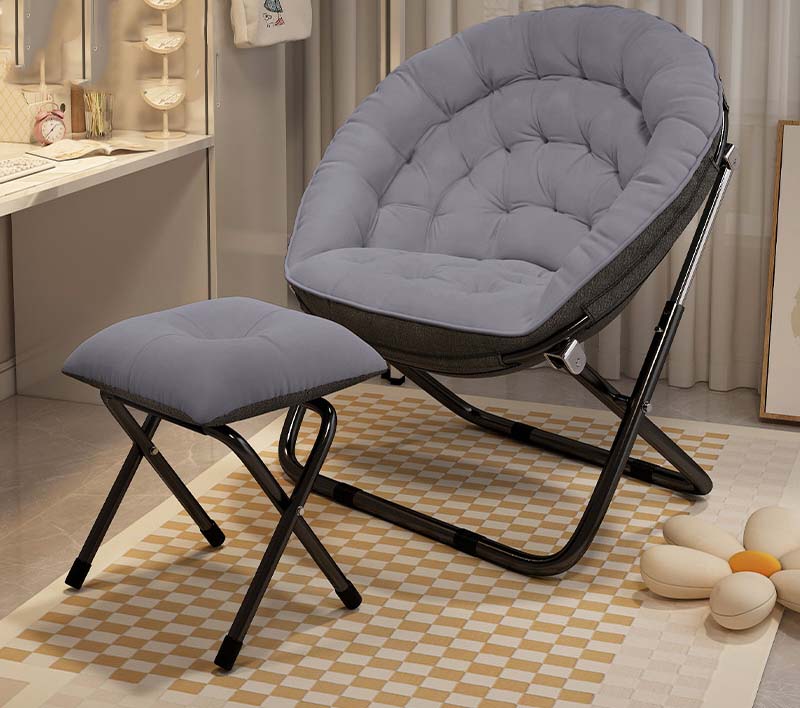 Comfort Pedal Dark grey - Dormitory lounges upgraded in washable flocking fabric