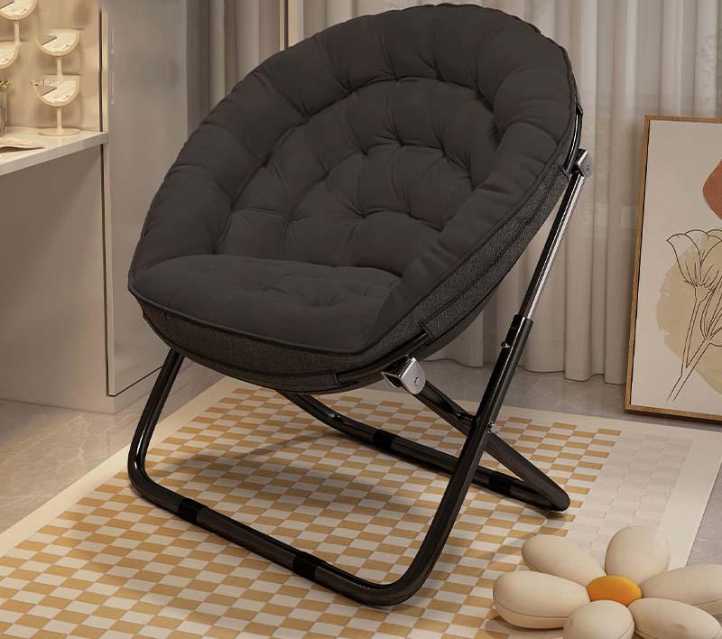 Obsidian Black - Upgraded walk-in flocking fabric for dormitory lounge chairs