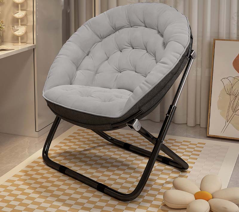 Light grey - Dormitory lounge chair upgraded washless flocking fabric