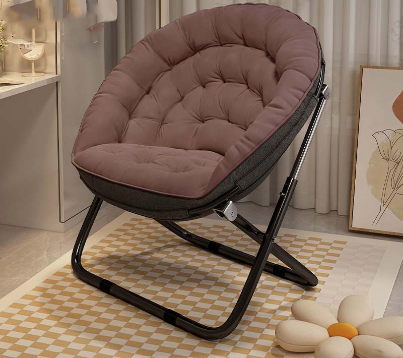 Coffee color - Dormitory lounge chair upgrade washable flocking fabric