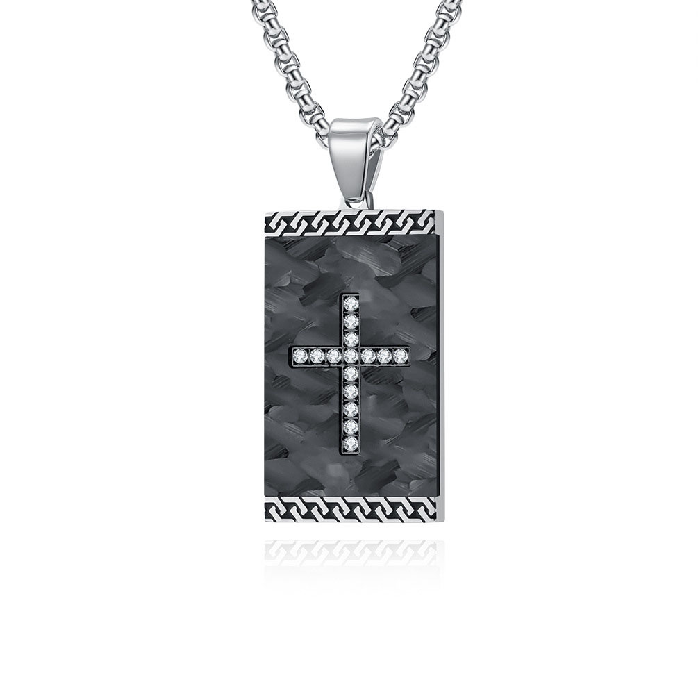 3:Steel black necklace