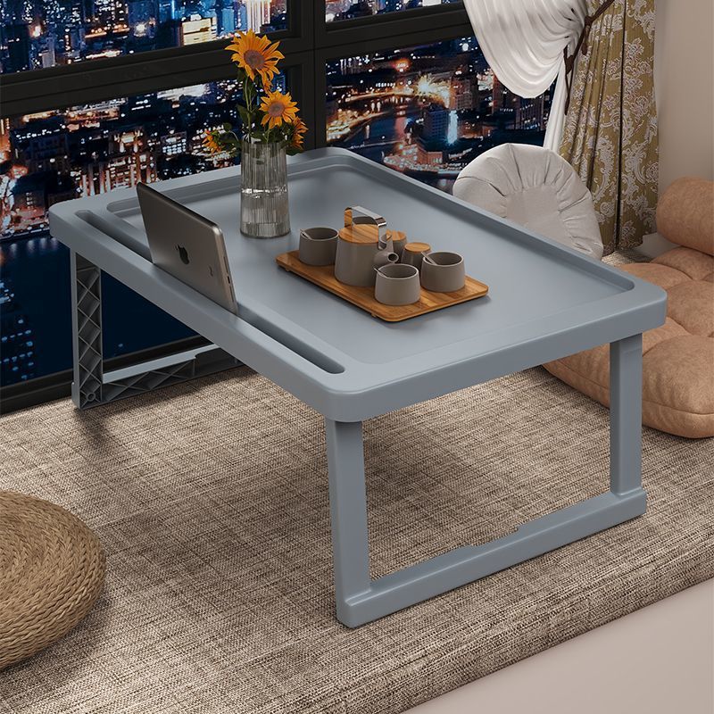 Bay window table [Light gray] 68*36*27cm foldable