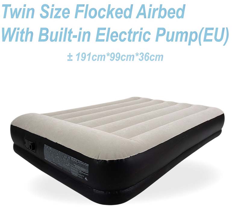Flocking bed with built-in pump (EUR) (191*99*36cm)