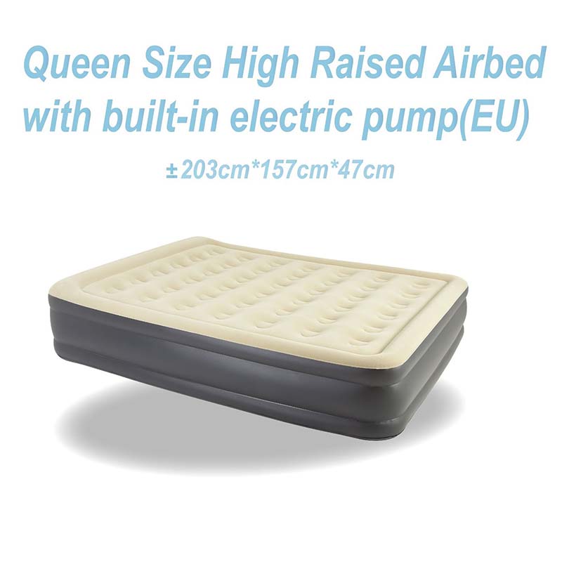 42-hole double layer flocking bed with built-in pump (EC)2023 (203*157*47cm) 24042EU