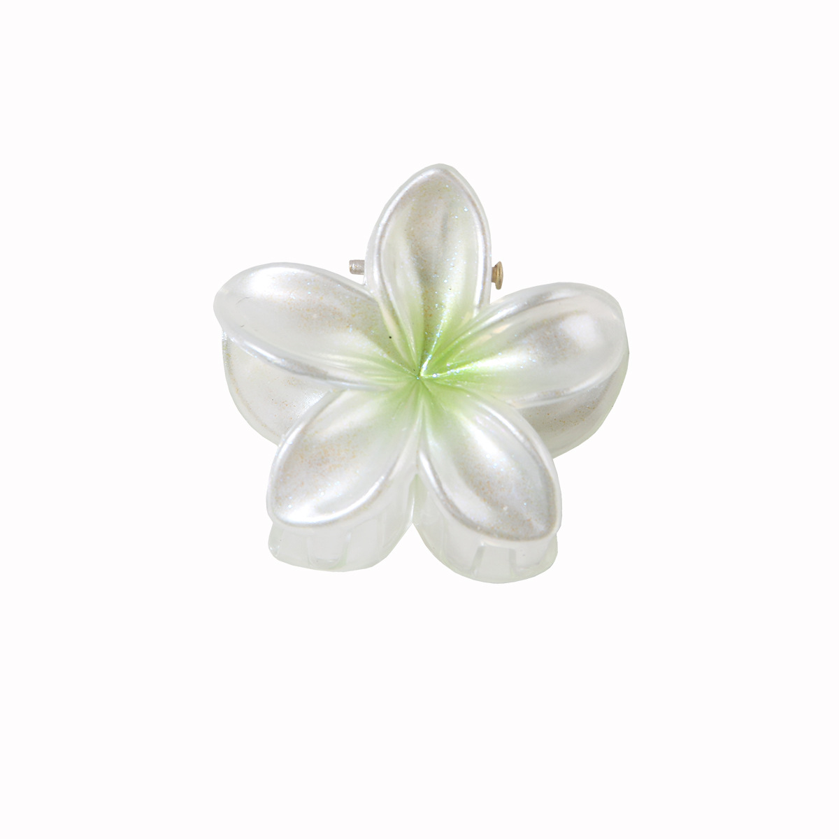 15:White pearl - green