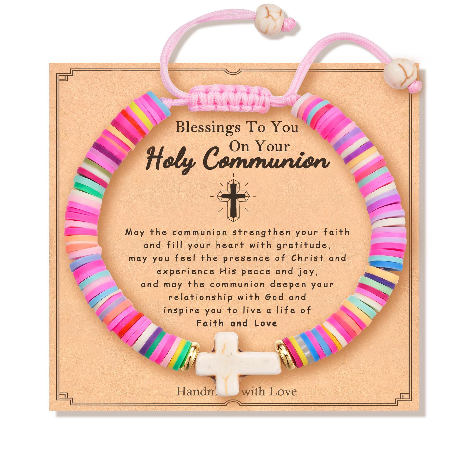 Holy Communion bracelet with card