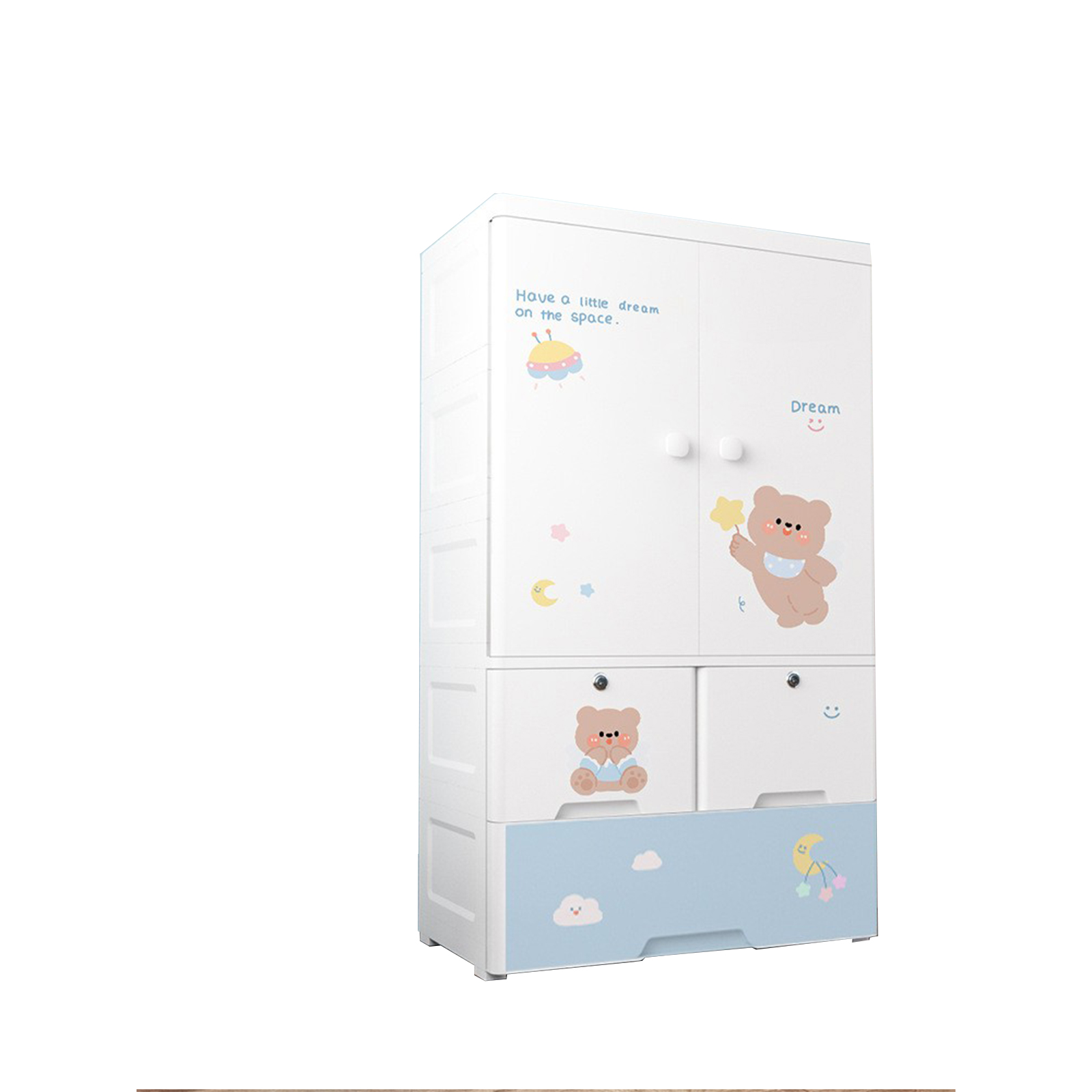 Cute Bear (1 compartment, 2 drawers)