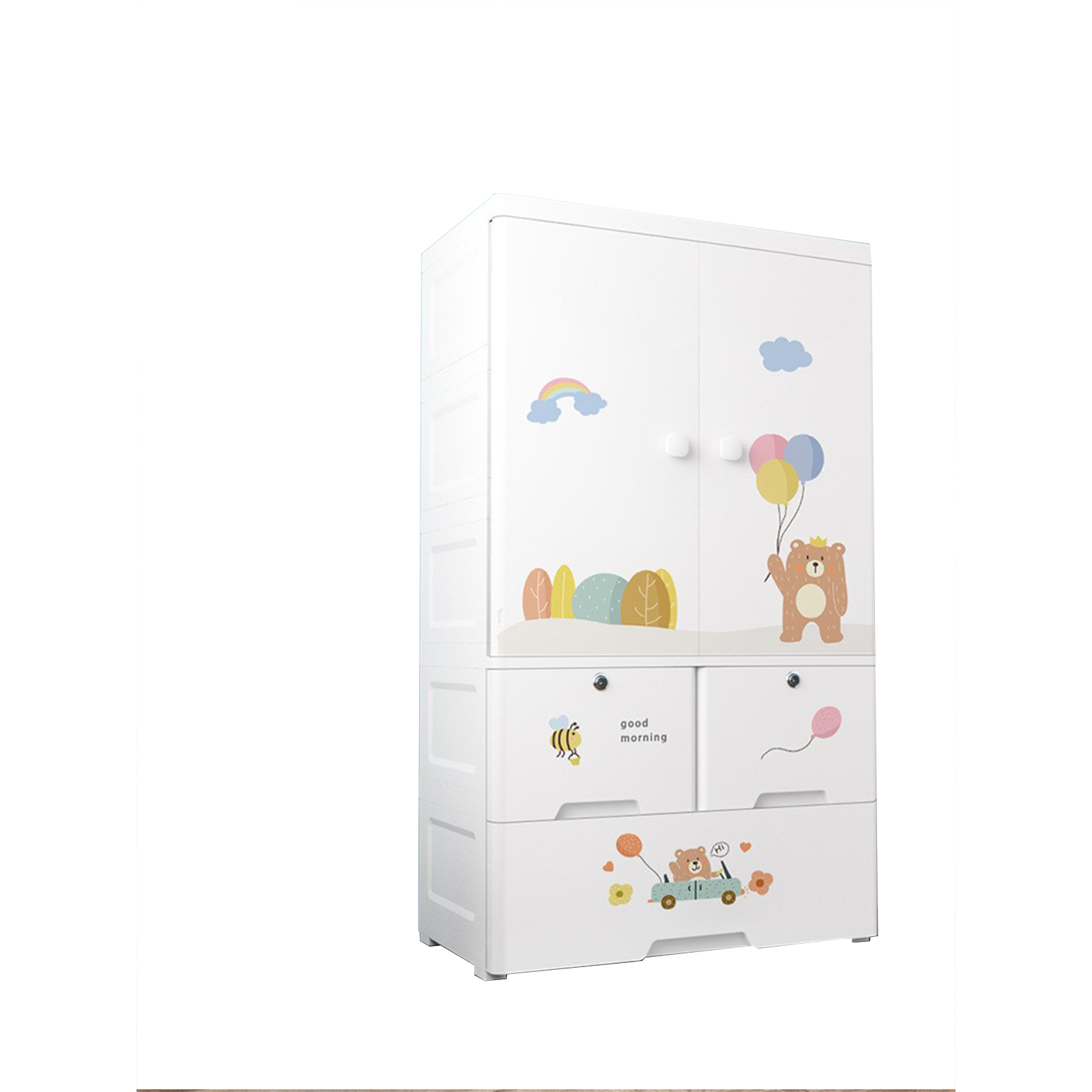 Romantic Bear (1 compartment 2 drawers)