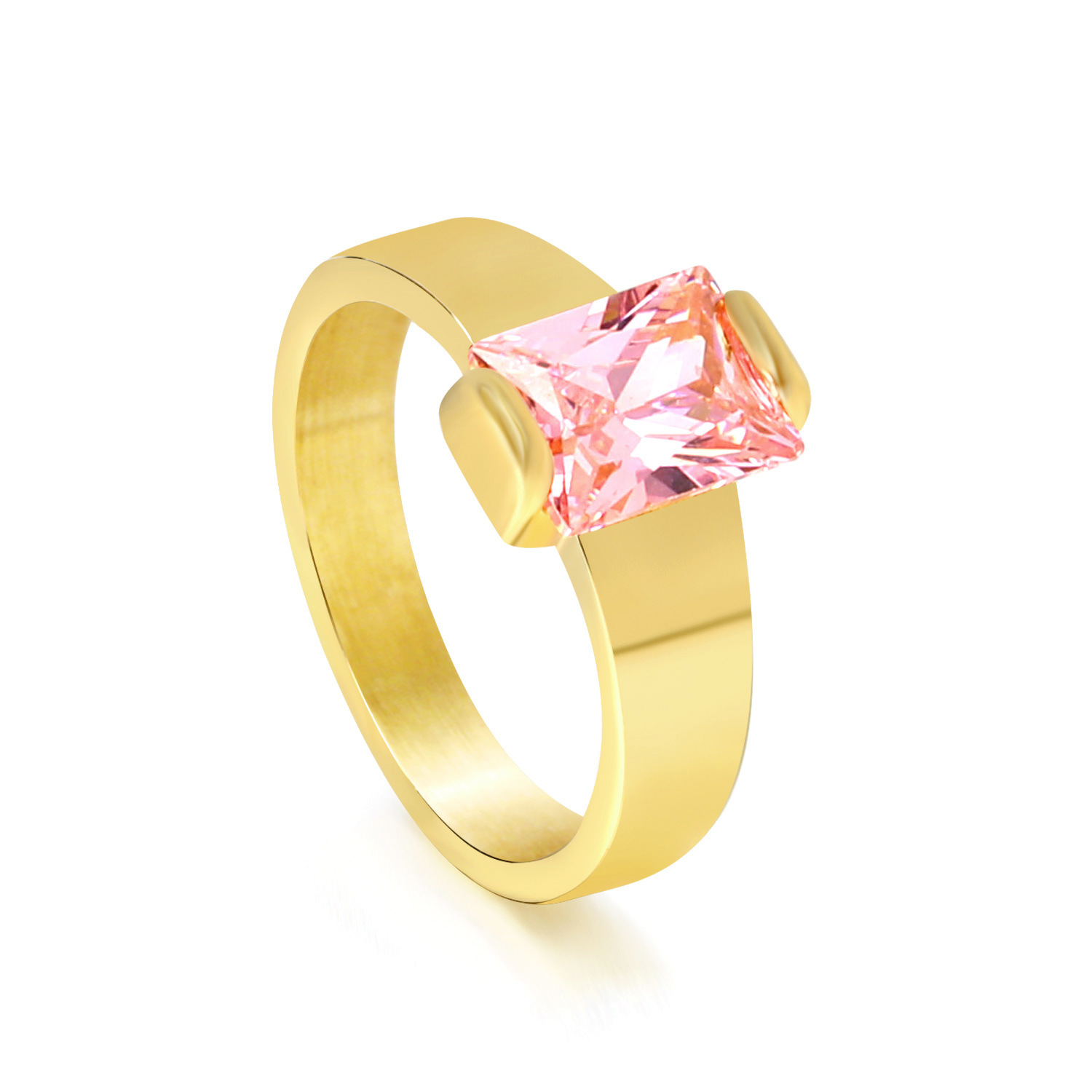 Pink diamond ring Gold RI1455F6-9G No. 8