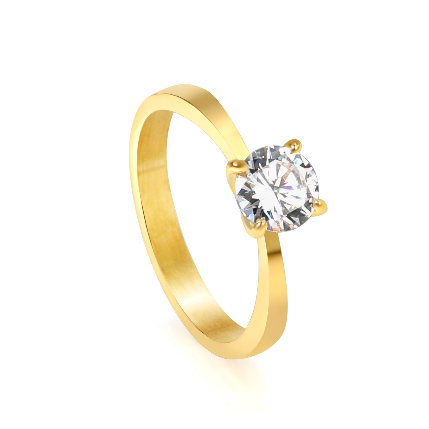White diamond ring Gold RI1448A6-9G No. 8