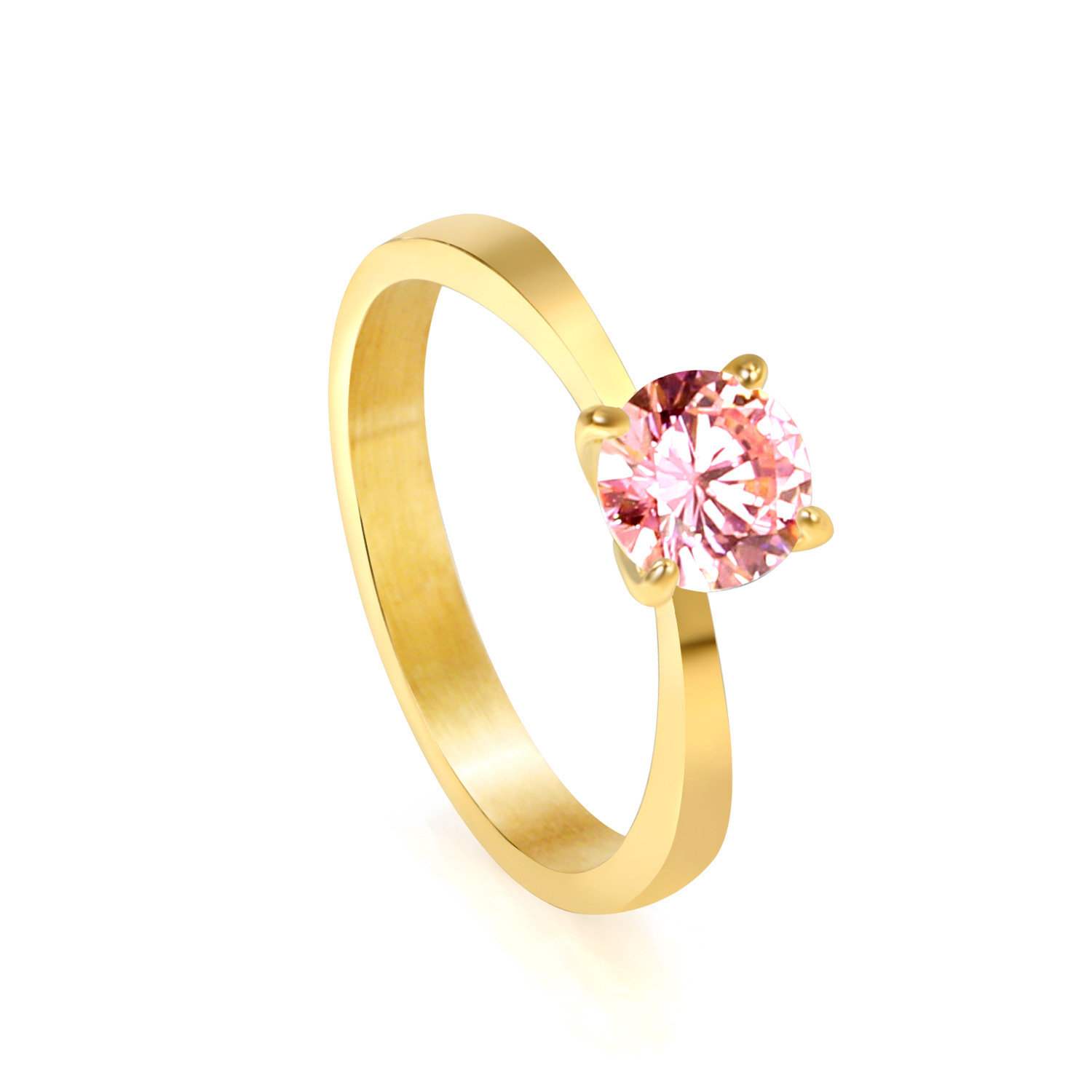 Pink diamond ring Gold RI1448F6-9G No. 6