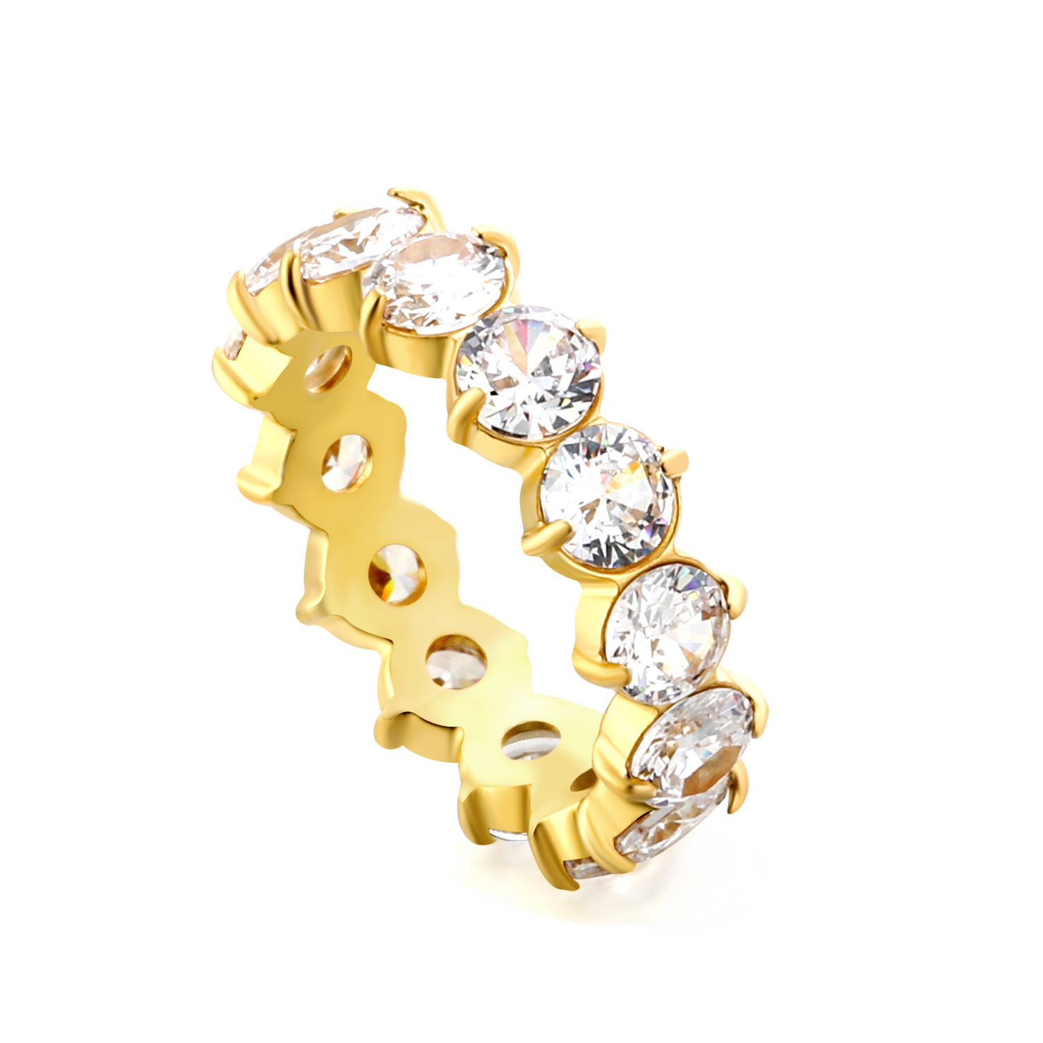 White diamond ring Gold RI1408A6-9G No. 7