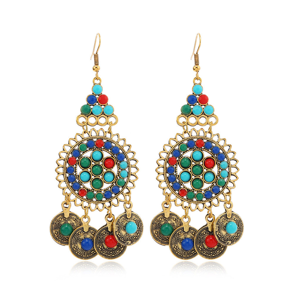 2:Antique gold earrings