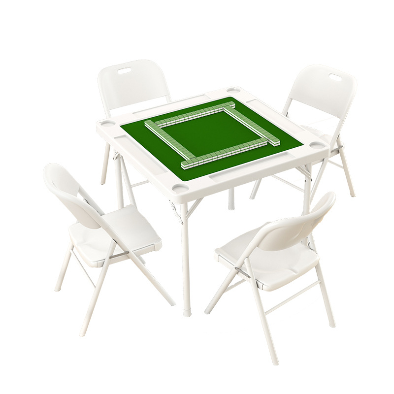 White table four chairs