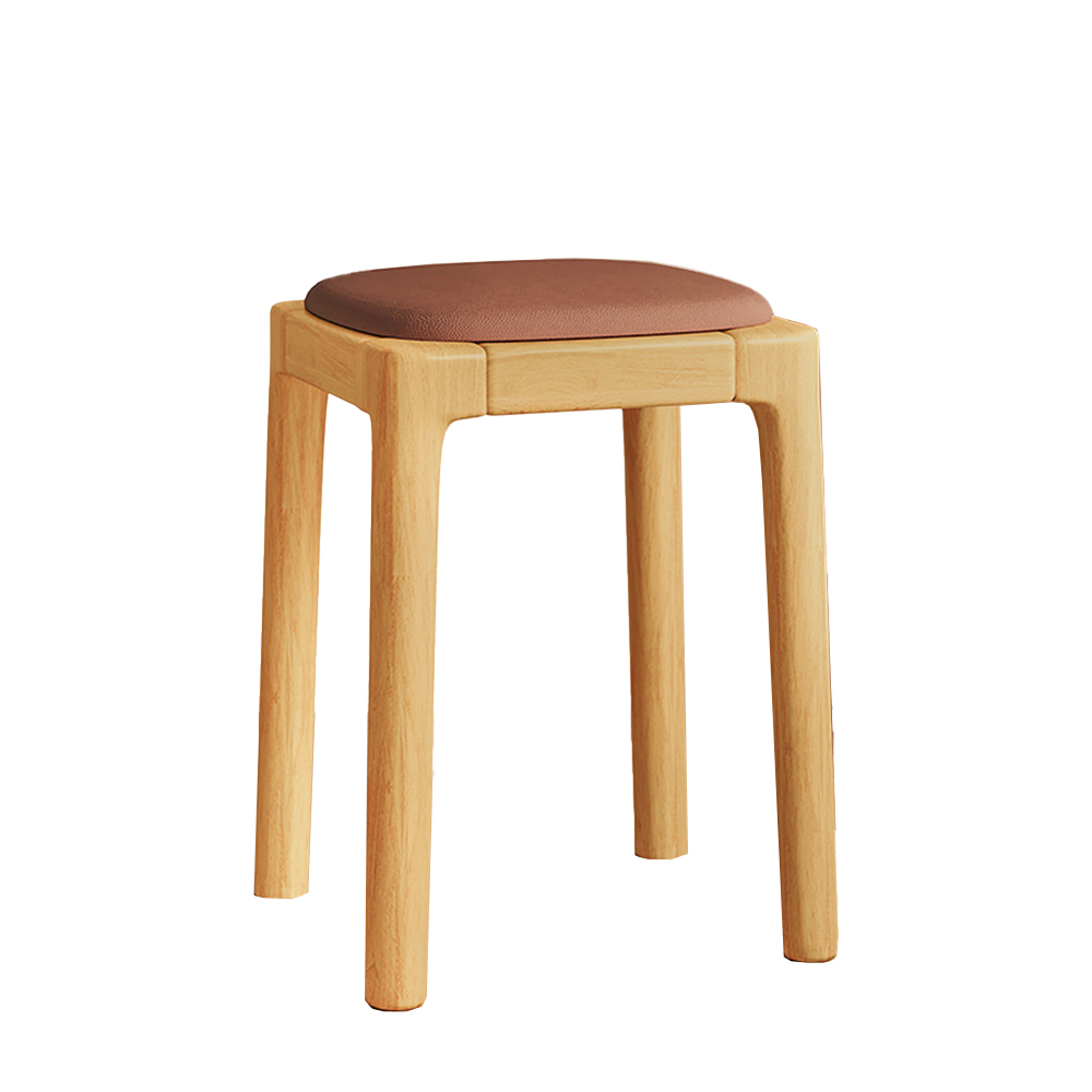Wood color   coffee color stool top