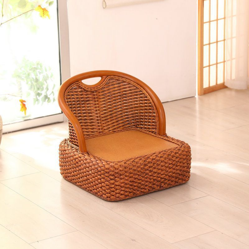 Coffee color legless chair sits 18cm high