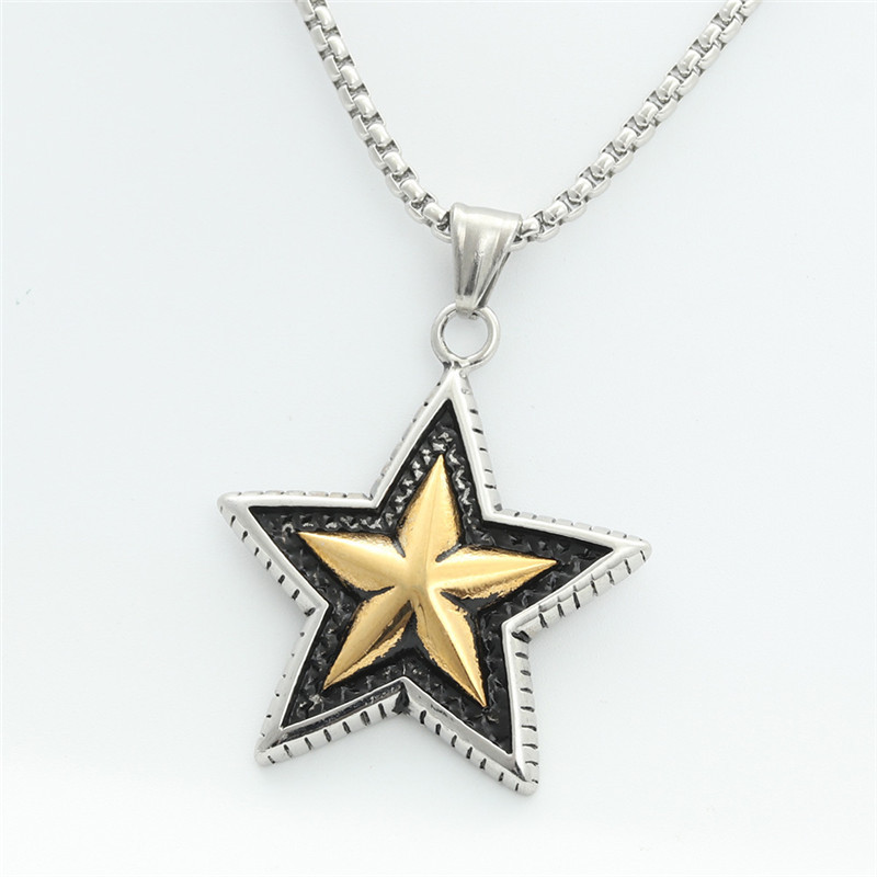 5:Gold pendant with chain 3.0 * 60cm