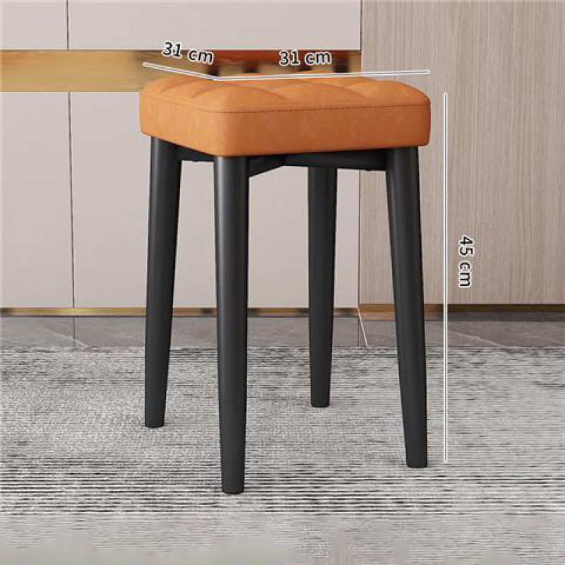 (Vitality Orange - Technology cloth) All black stool legs