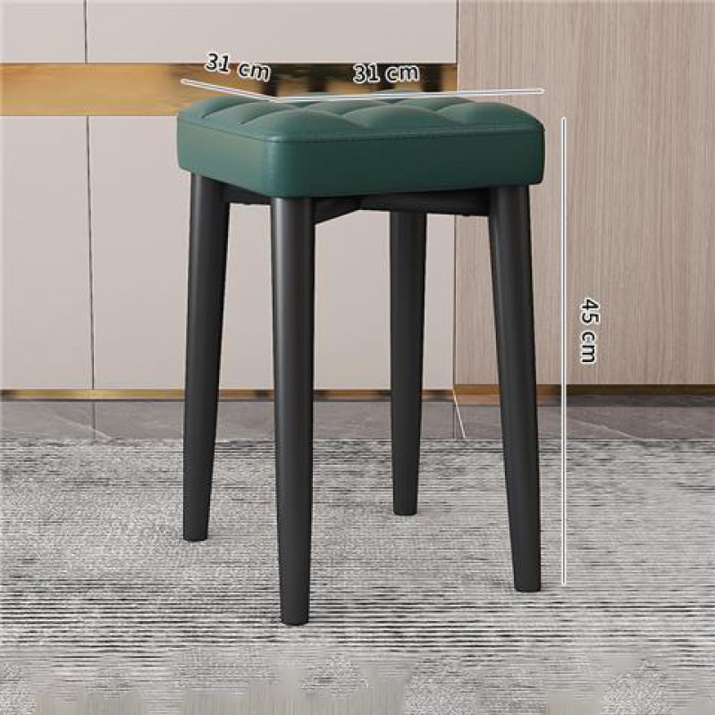 (agate green - Napa leather) All black stool legs