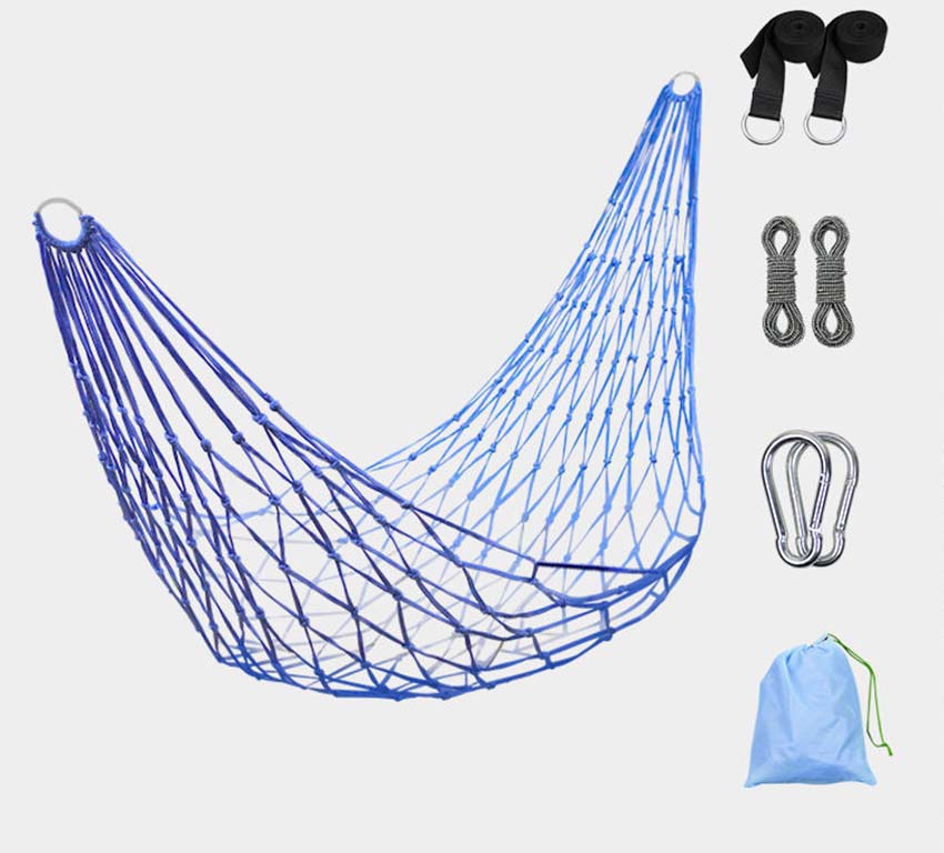 Blue luxury storage bag   strap   strap length 230cm 10 strands of hanging net