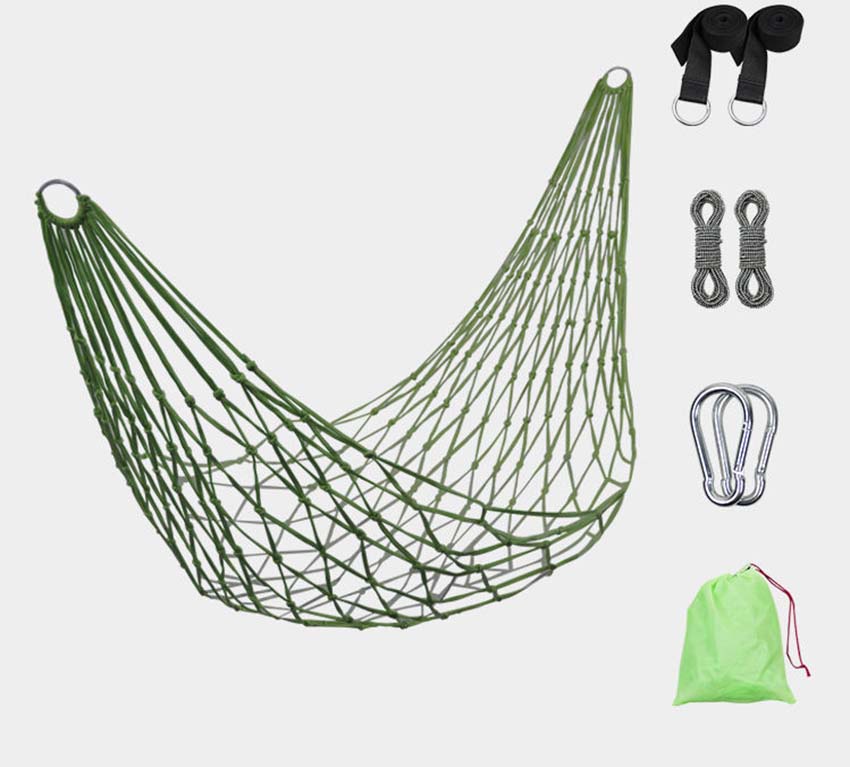 Green luxury storage bag   strap   strap length 230cm 10 strands hanging net