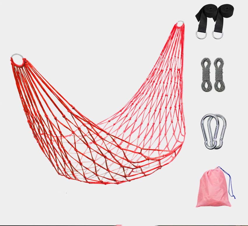 Red luxury storage bag   strap   strap length 230cm 10 strands of hanging net