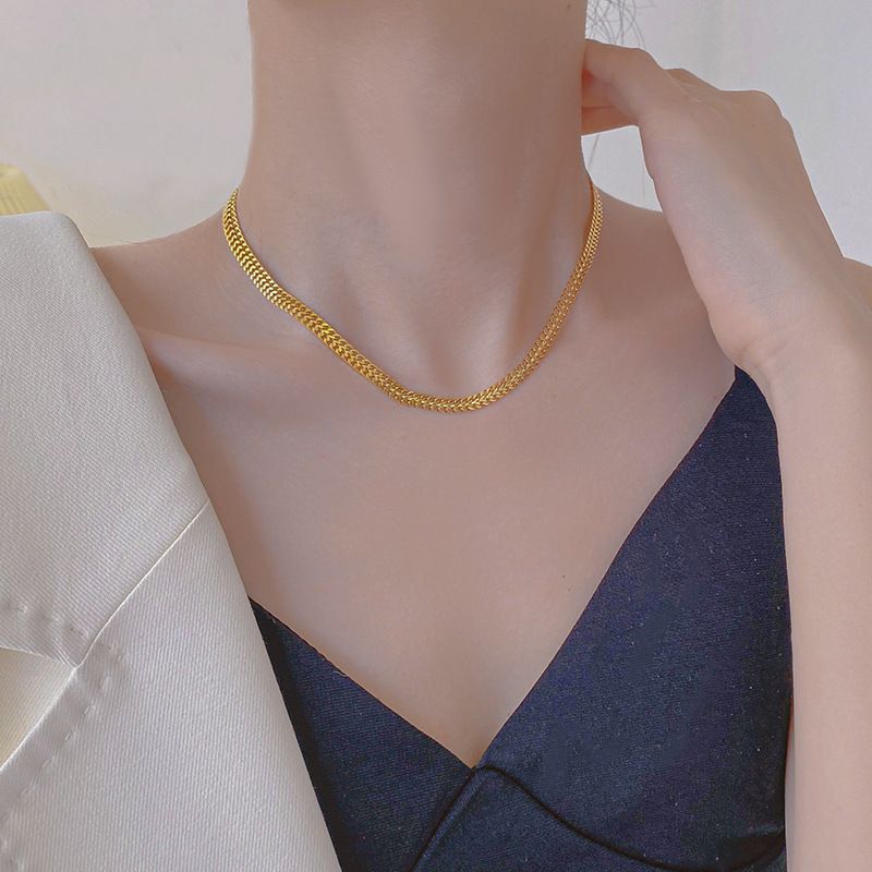 1:Necklace - Gold -45cm