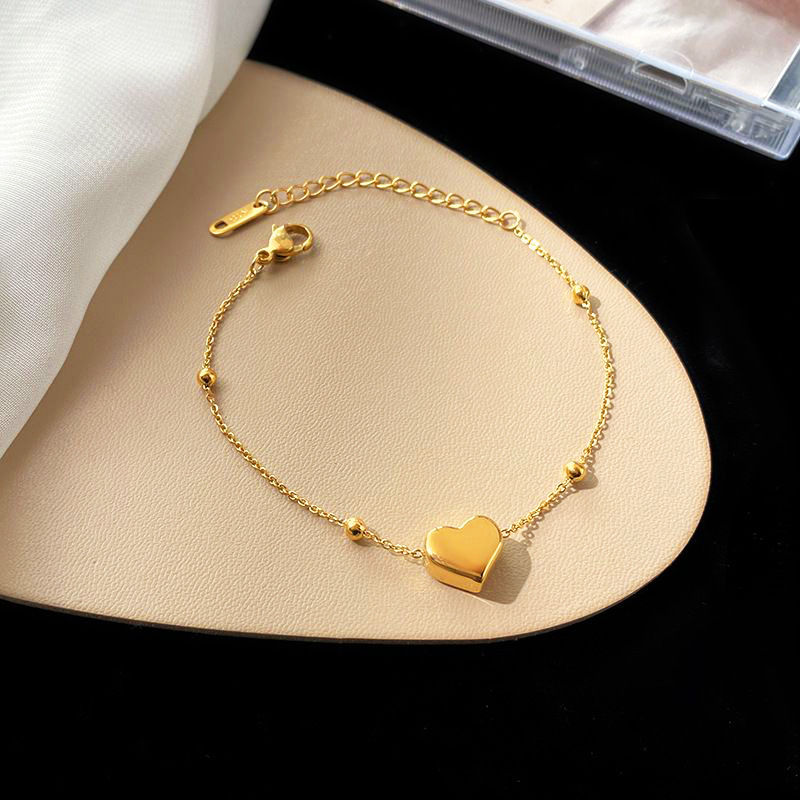 Bracelet - Gold -16+5cm