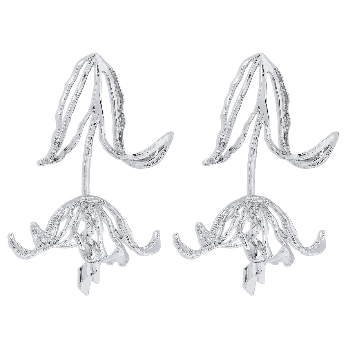 4:White K earrings