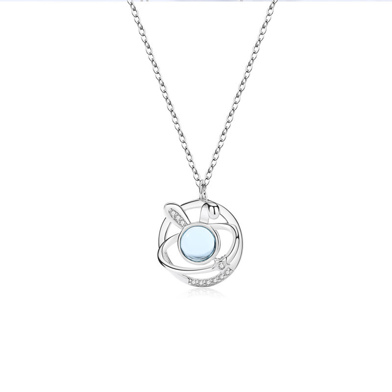 1:White gold (necklace) -40:5cm