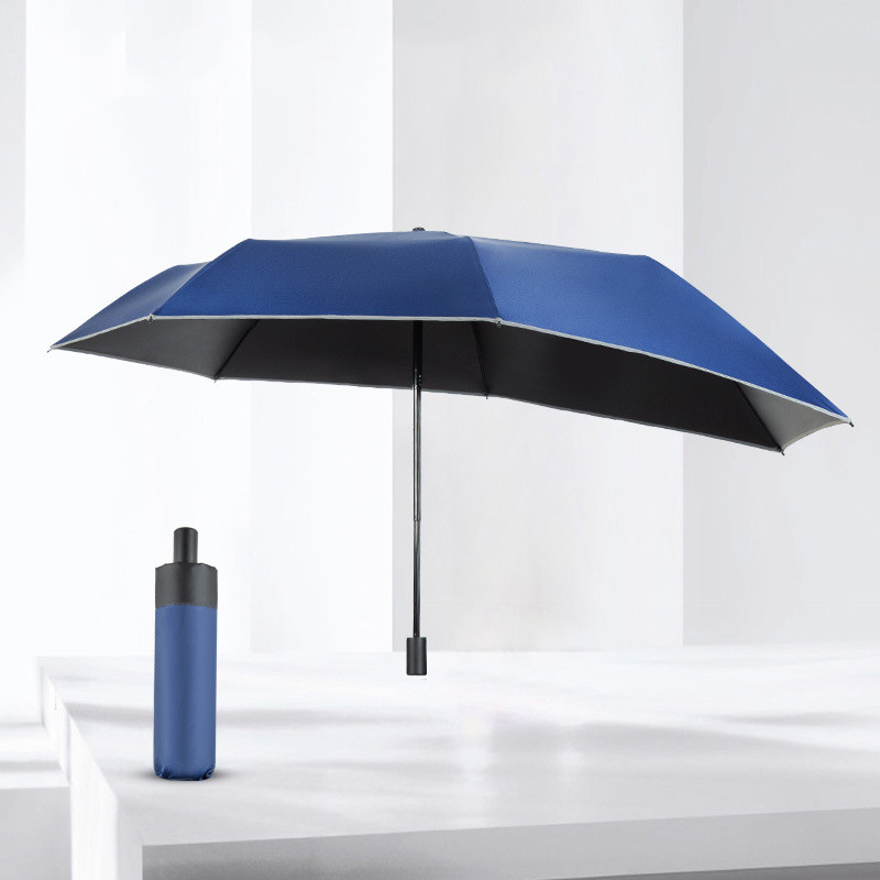 Manual backpack umbrella blue 23 inches