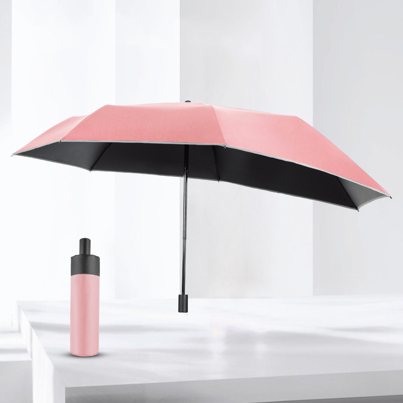 Manual backpack umbrella pink 23 inches