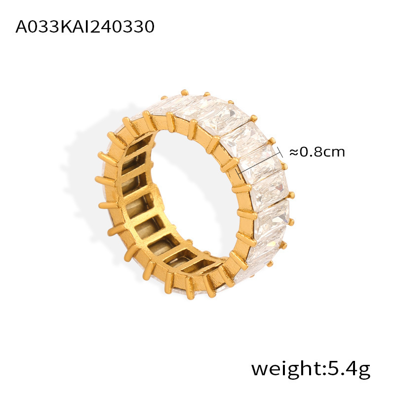 A033- Gold Ring - Number 7