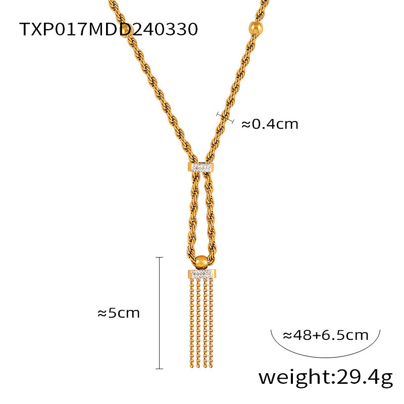 4:TXP017- Gold necklace