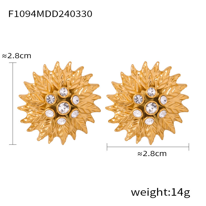 F1094- Gold earrings