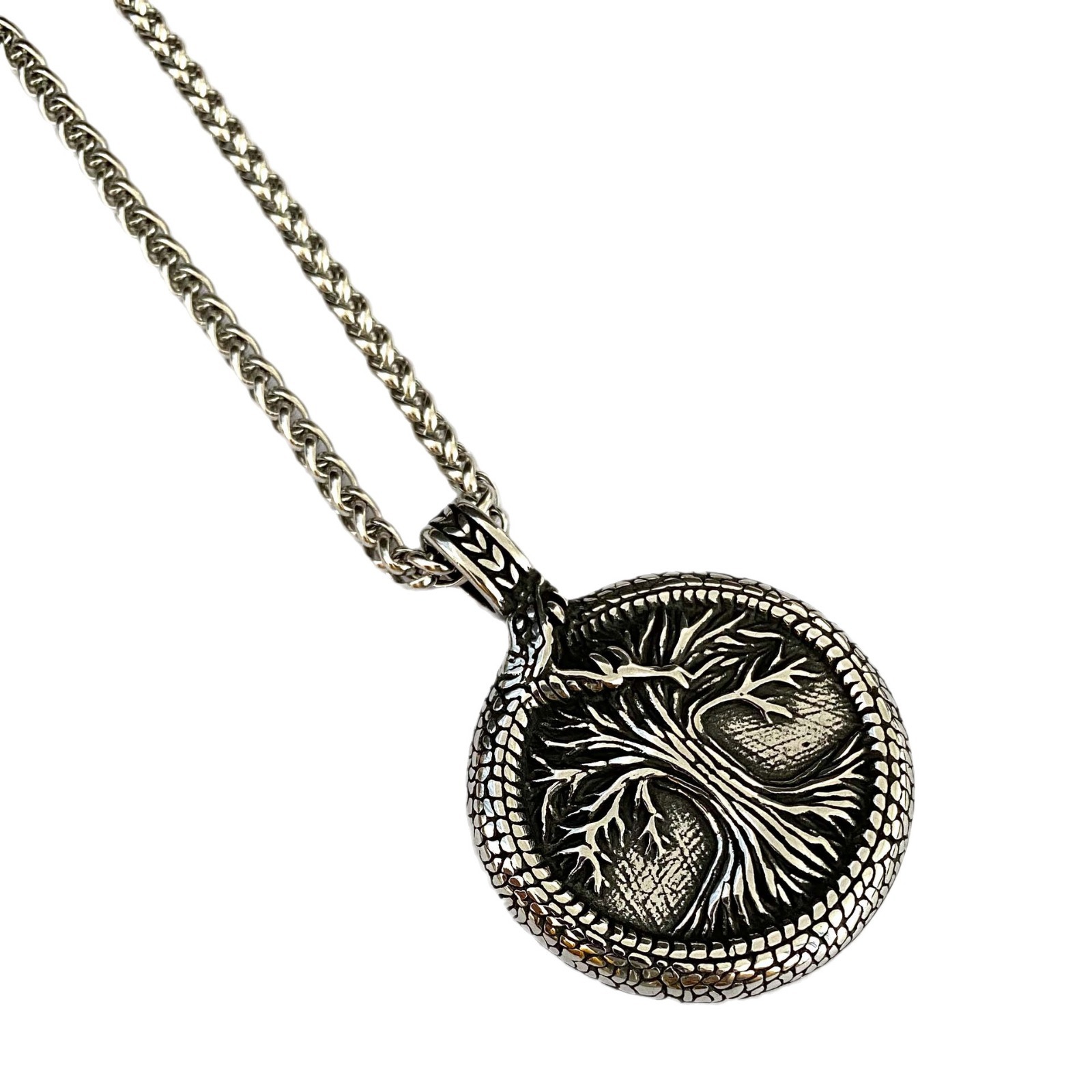 1:Pendant   necklace 60cm steel color